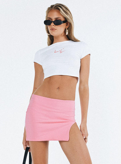 Strand Mini Skirt Pink