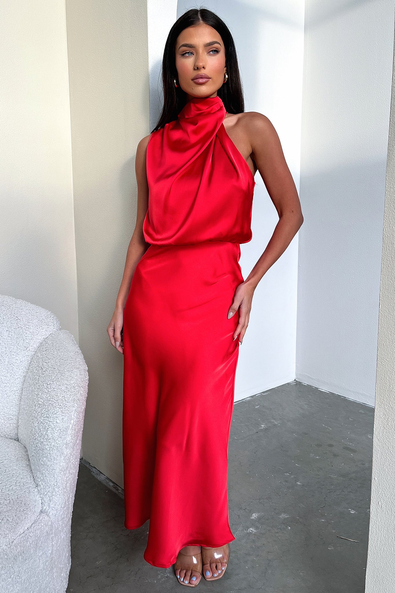 Santorini Maxi Dress - Red