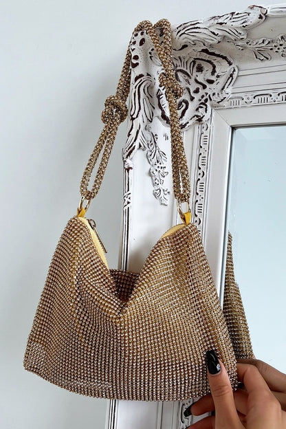 Talia Diamond Bag - Gold
