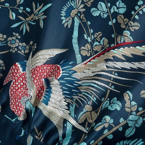 Kimono Azul Estampado