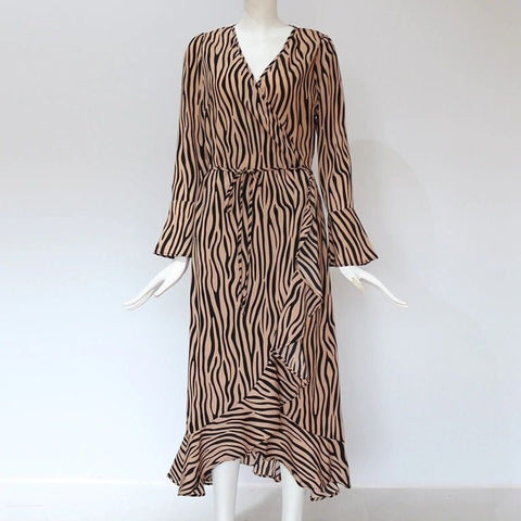 Vestido Chiffon Zebra [Outlet] - Zattae